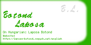 botond laposa business card